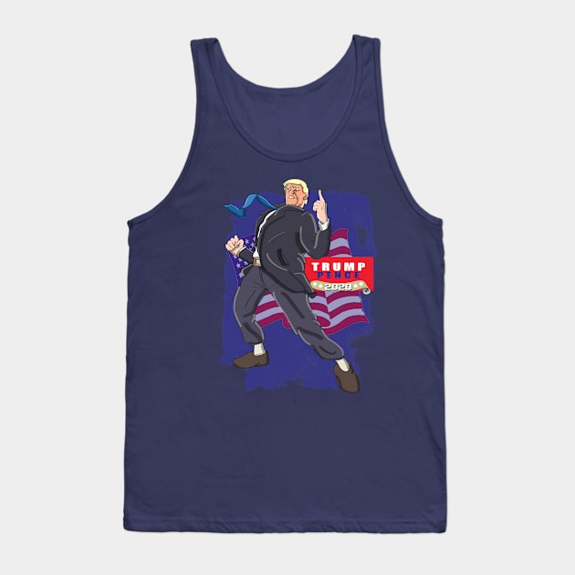 Trump 2020 pose Tank Top by YasudaArt